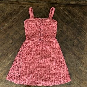 Salmon colored lace dress, size xs, purchased from Aeropostale